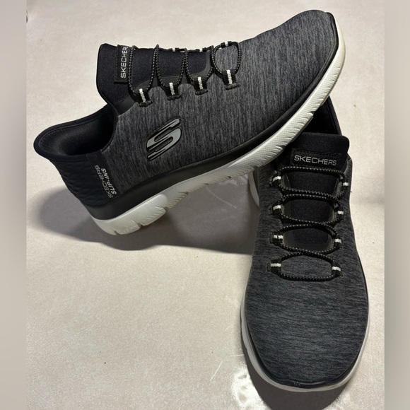 Skechers Shoes - Skechers Women's Gray and Black Sneakers